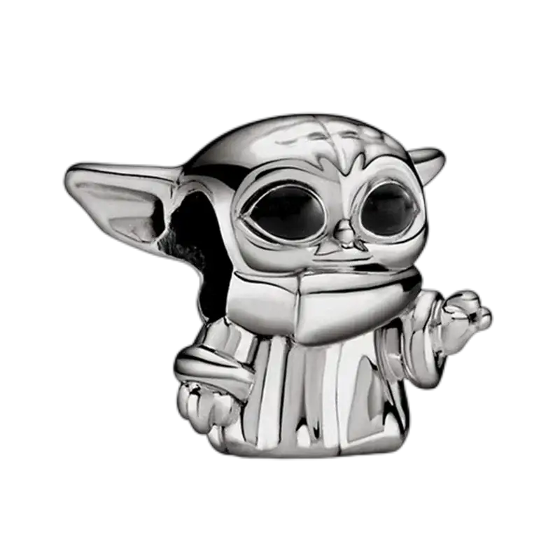 New 925 Sterling Silver Wolf Head Dumbo Pendant Beads