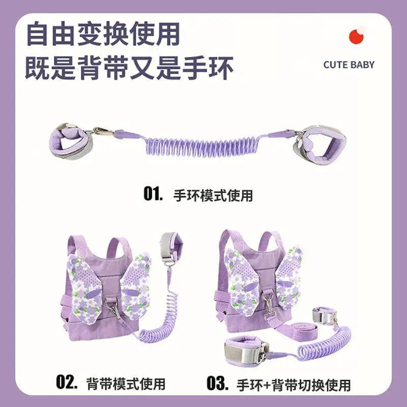 Children Anti Loss Belt With Traction Rope Safety Bracelet
