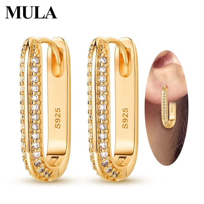 Mula Sterling Silver Gold U-shaped