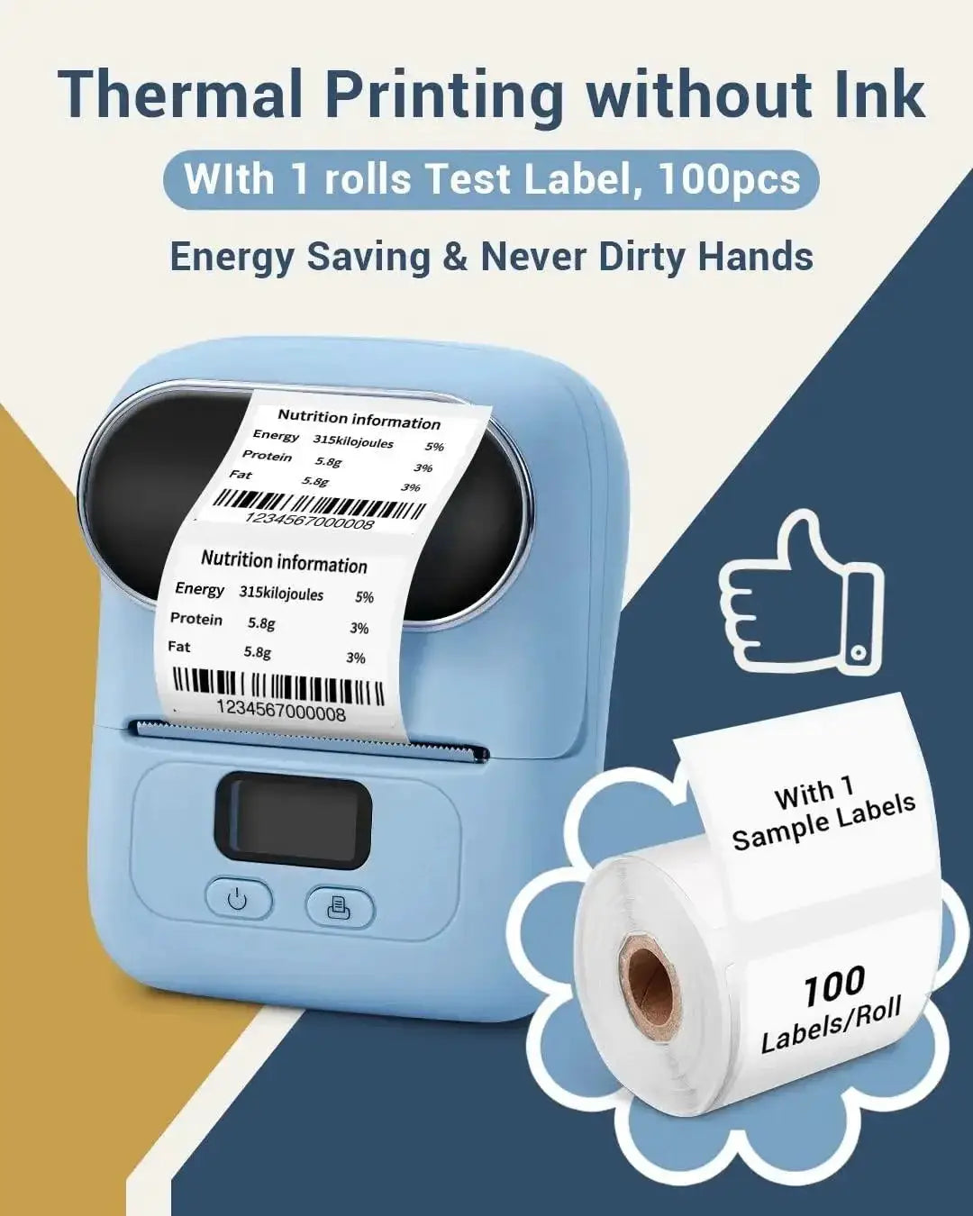 Phomemo M110 Thermal Label Printer Wireless Barcode Maker