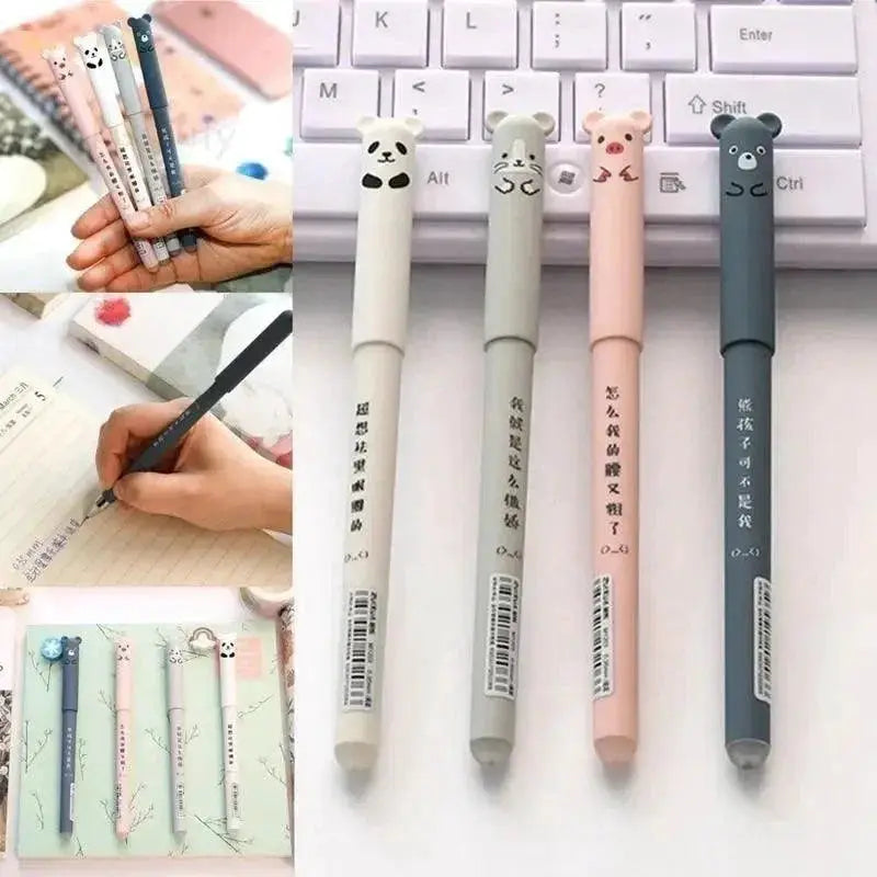 Cartoon Cat Gel Pens Set for Cute Animal Designs Fun Colors