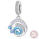 Sterling Silver Blue Purple Butterfly