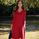 Retro Chic Slimming Dress for Modern Women Elegance