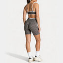 Leopard Print Yoga Set Women Butt Lift High Waist