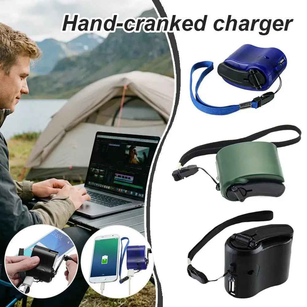 Portable Hand Cranked Emergency Charger