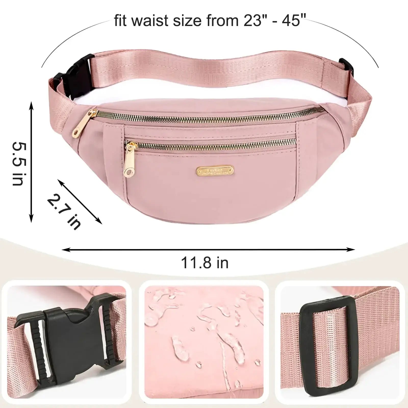 Trendy Unisex Waist Bag Fanny Pack For Outdoor Activities