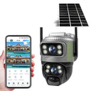 Self Powered Outdoor Security Camera For Remote 4G