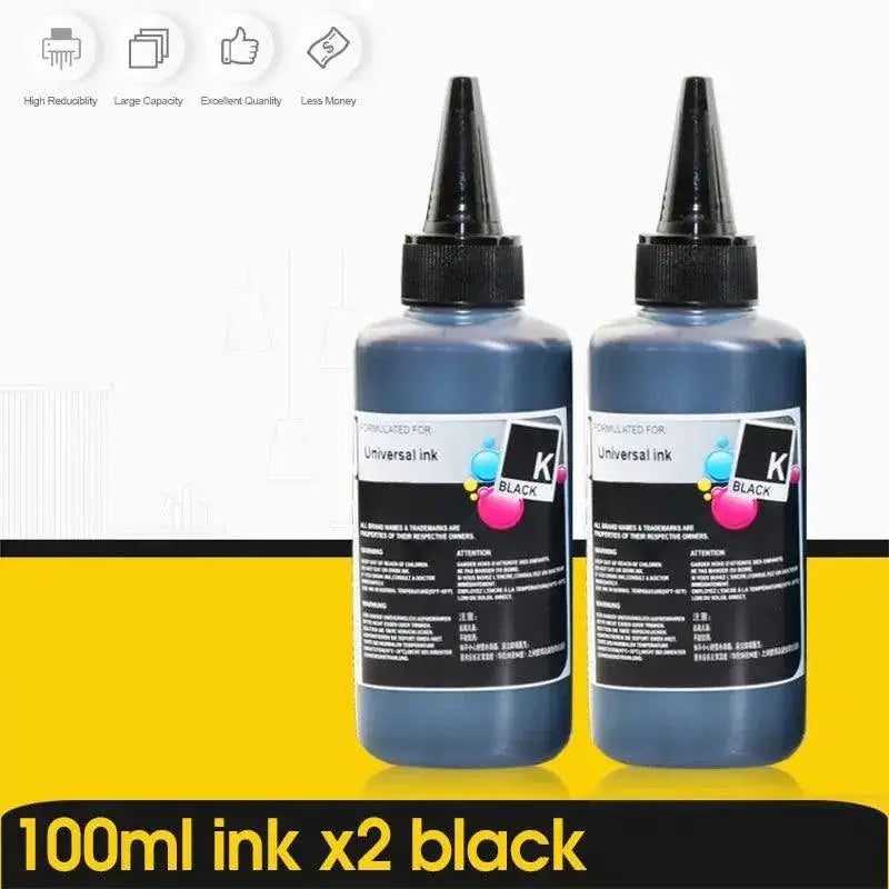 ALIZEO Printer High Capacity CISS Refillable Dye Ink Bundle