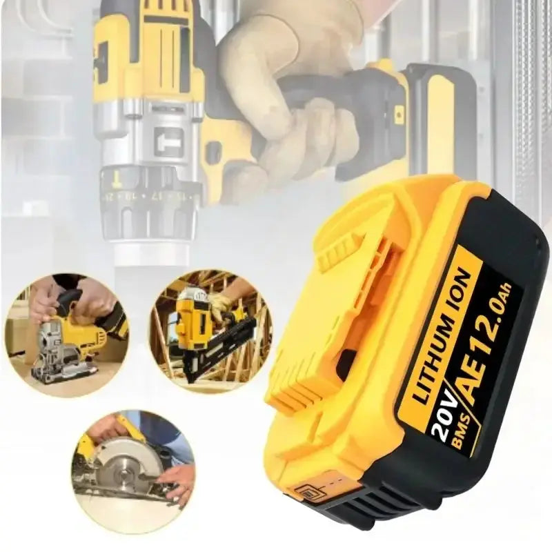20V Max Lithium Battery Power Tools 12000mAh Capacity
