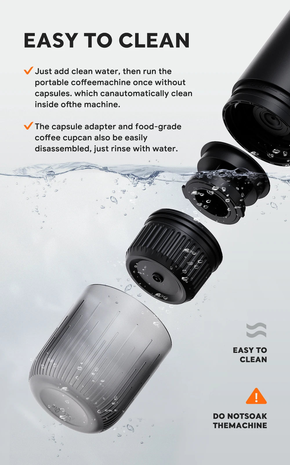 I Cafilas Compact Portable Nespresso Dolce Gusto Coffee Machine — product view 4