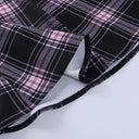 Body-Hugging Gothic Plaid Dress for Club