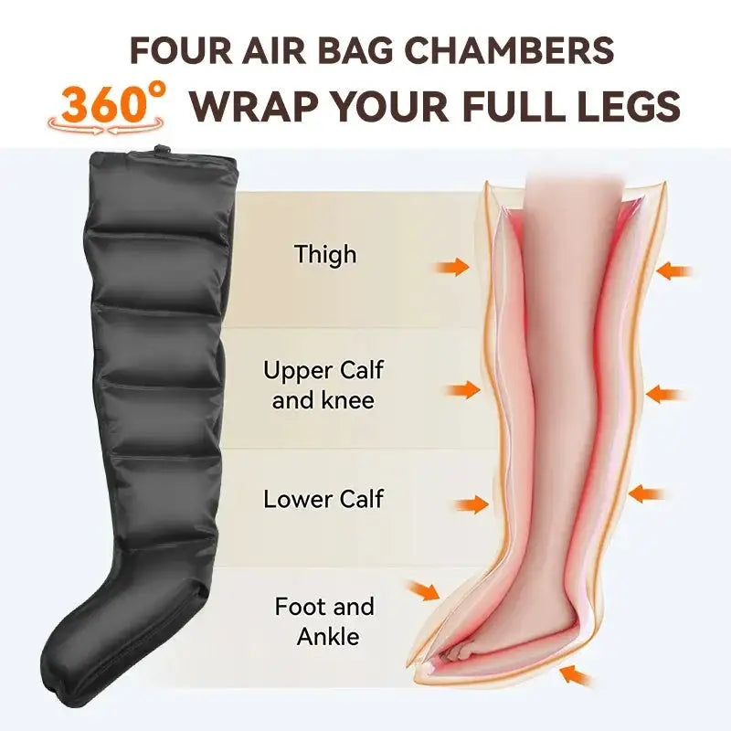 Massage Boots Air Wave Massager Leg and Foot smart air bag Massager to promote blood circulation