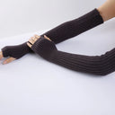 Y2K Cutout Winter Knit Gloves