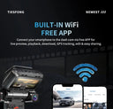 Smart Dash Cam for Drivers with GPS and WiFi 4K HD