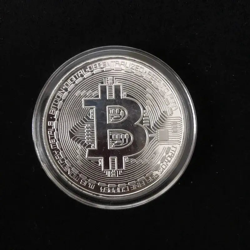 Gold Plated Bitcoin Collectible Coin — product view 3