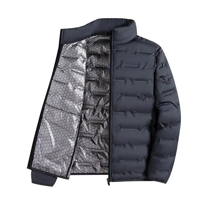 Graphene Self Heating Down Jacket For Men Windproof Warmth