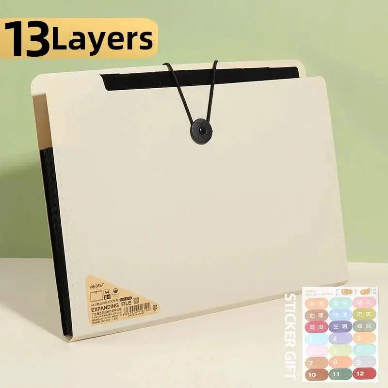 5 8 13 Layers A4 File Folder Storage Bag Office Supplies
