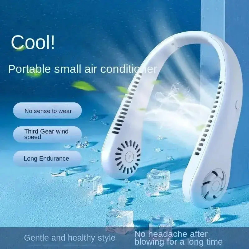 Fan Long Endurance Mini Neck Portable Bladeless Fan - OurLum.com