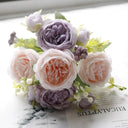 Rose Pink Silk Peony Bouquet Artificial Flower Wedding Home Decor