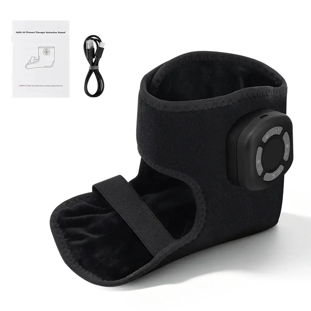 Electric Foot Ankle Air Compression Foot Massager Wireless Airbag Vibration Massager Portable Foot Care Support Belt
