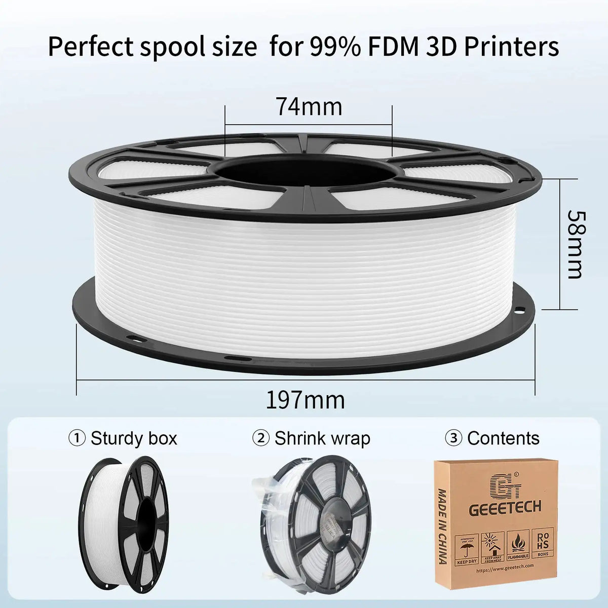 PLA Filament Bulk Bundle for FDM Projects — product view 4