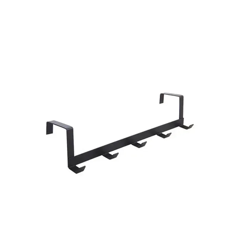 Over The Door 5 Hook Bathroom Organizer Rack For Home