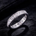 Luxury Zircon Full Circle Couple Ring