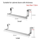 Stainless Steel Towel Bar: Versatile Cabinet Door Organizer