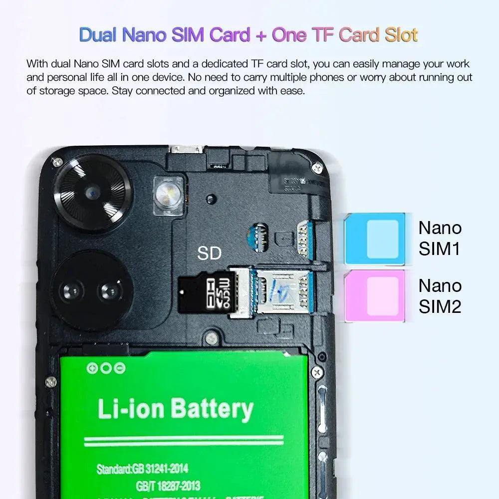 FUFFI Camon 20 Pro Smartphone 5 Inch Display 16GB Storage