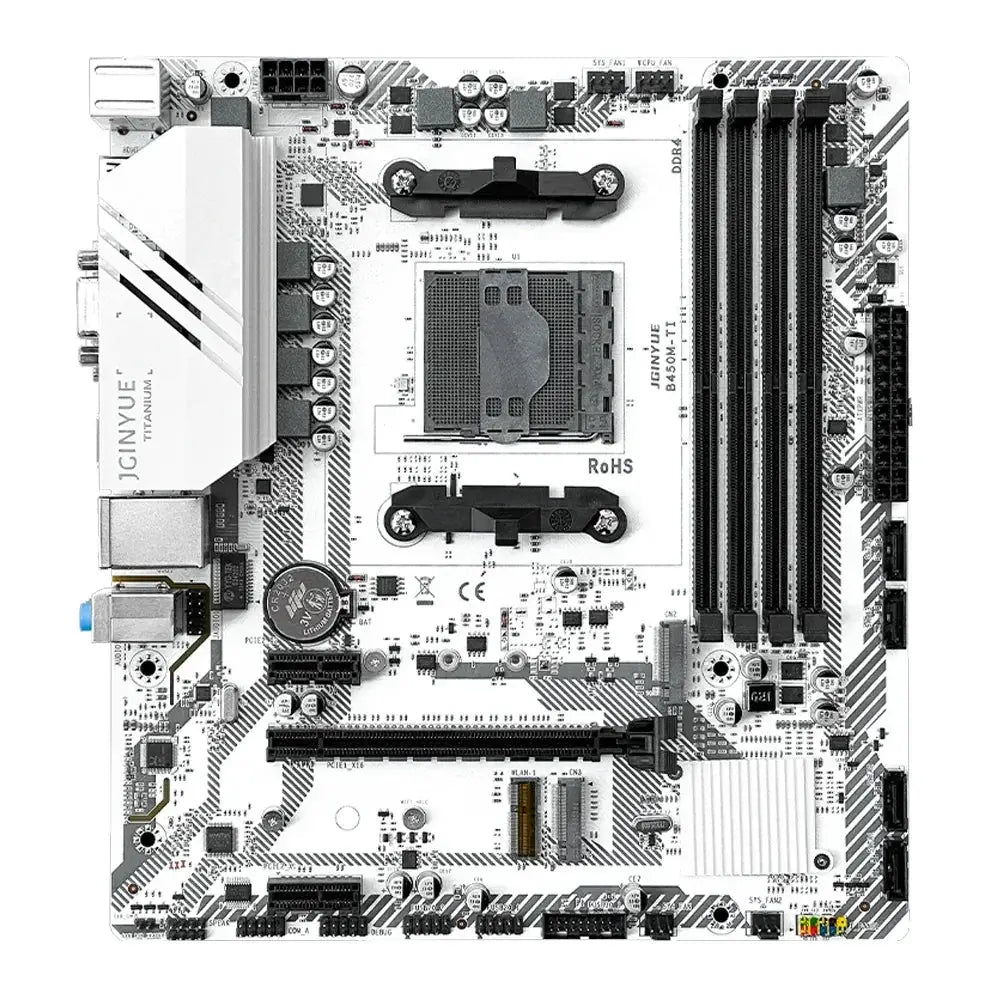 JGINYUE B450M Kit Motherboard AMD Ryzen 5 5600 DDR4 32GB