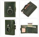 Anti-Scan Magnet Credit Card Holder Wallet Genuine Leather