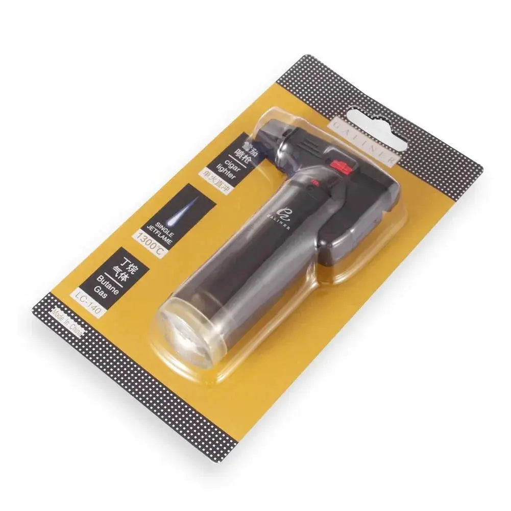 Plastic 1 Jet Cigar Lighter Butane Torch 1300C Random Color