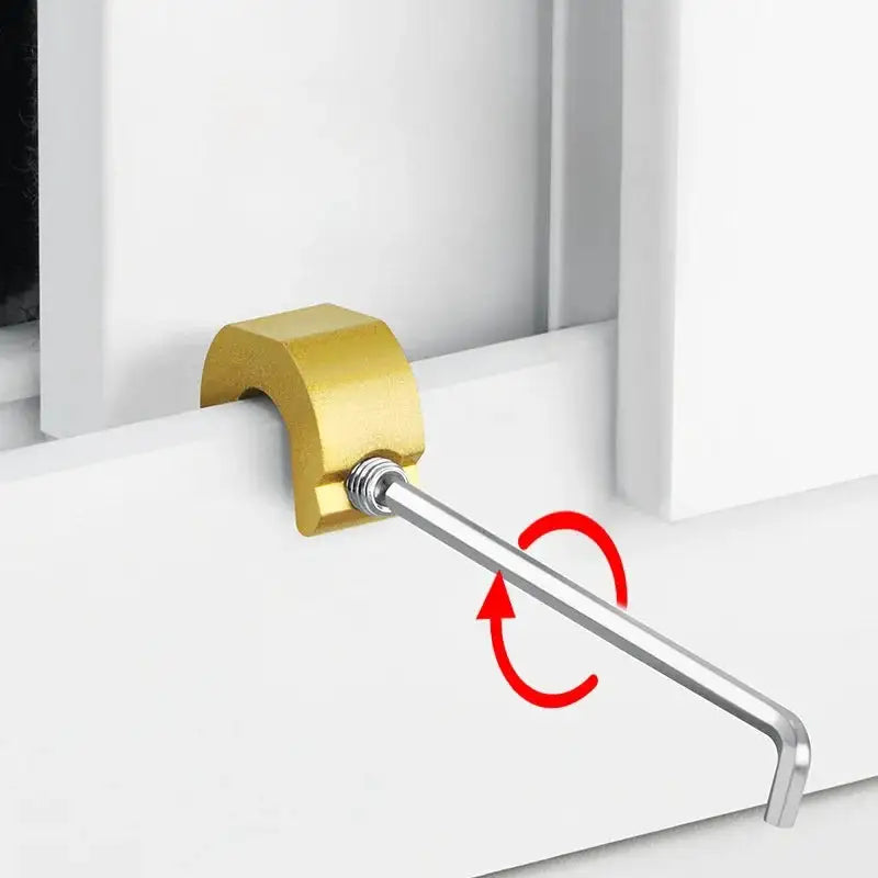 New 3/5/10pcs Aluminum Alloy Window Lock Stopper Sliding Door Window Limiter Sliding Sash Stopper Anti-theft Child Safety Locks