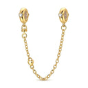 Charm Bead Pendent Silver Gold