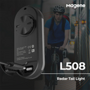Magene Radar Bike Tail Light L508 Rear Brake Sensing Waterproof LED Taillight