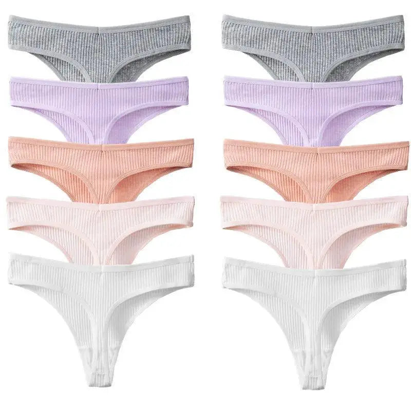 Sedona Striped Cotton Panties Comfort Set 10 Pieces