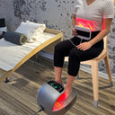 Wentun 1.0 Foot Spa 2-in-1 Foot Massage with Red Blue Light Display Stainless Steel Material Tera Hz IMD Screen for Elderly