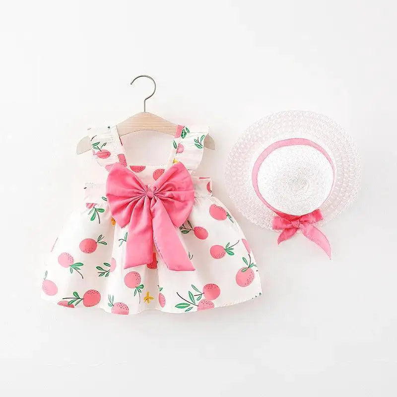 Fruity Summer Dress for Kids with Cute Fruit Print