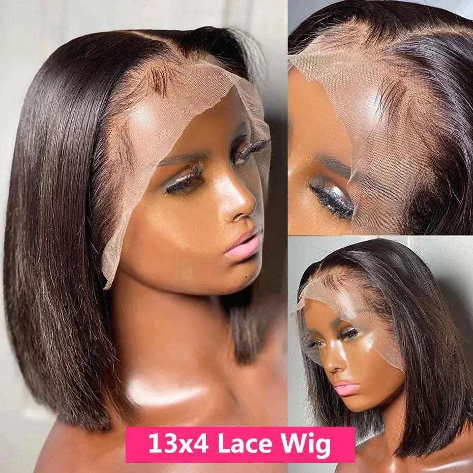 Gabrielle Short Bob Lace Front Wig 13x4 Frontal Brazilian
