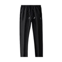 Ice Silk Men's Pants Summer New Black Gray Casual Wear
