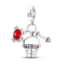 Red Color Series Charm Beads