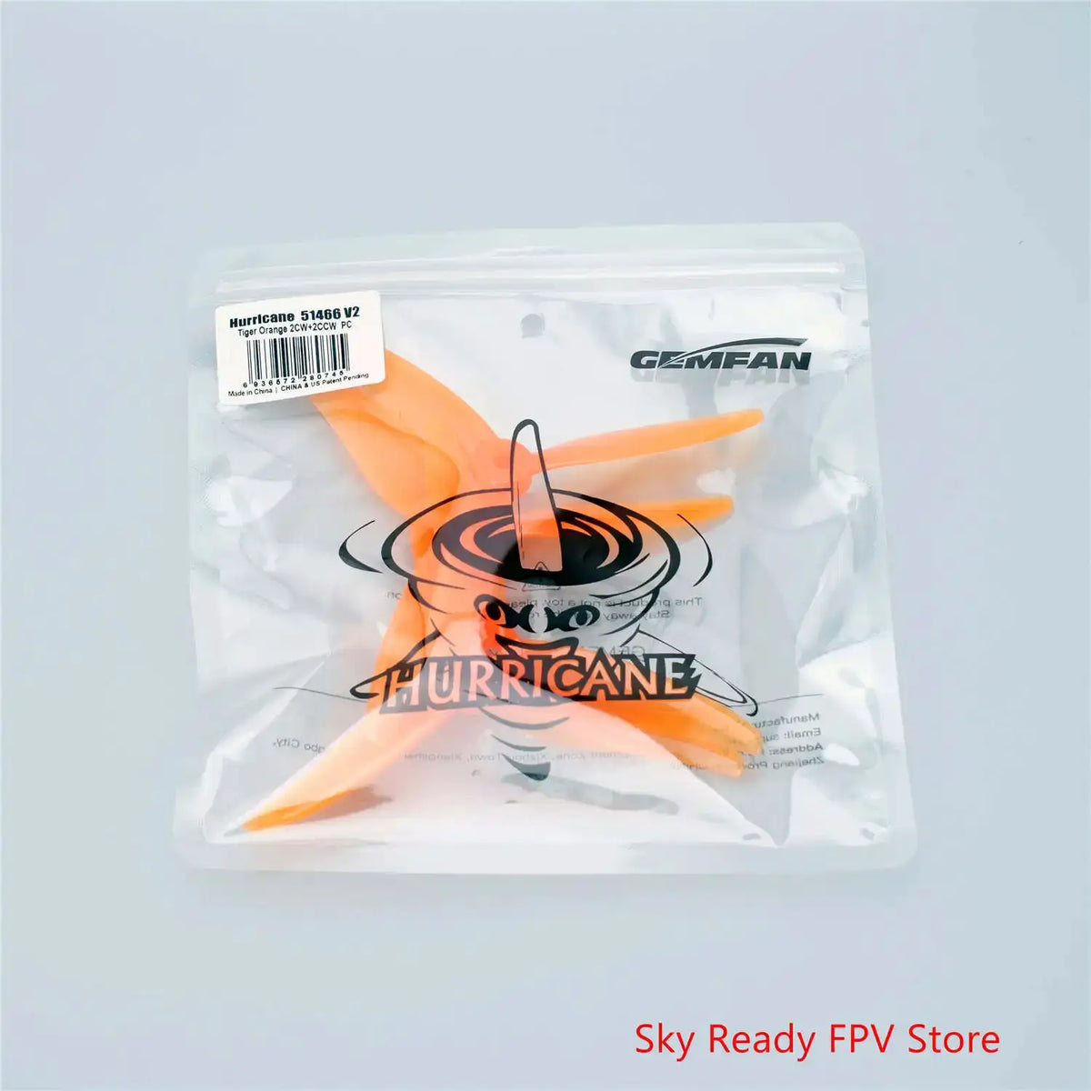 Gemfan Hurricane 51466 MCK V2 3-Blade PC FPV Propeller For RC FPV Racing Freestyle 5inch Drones