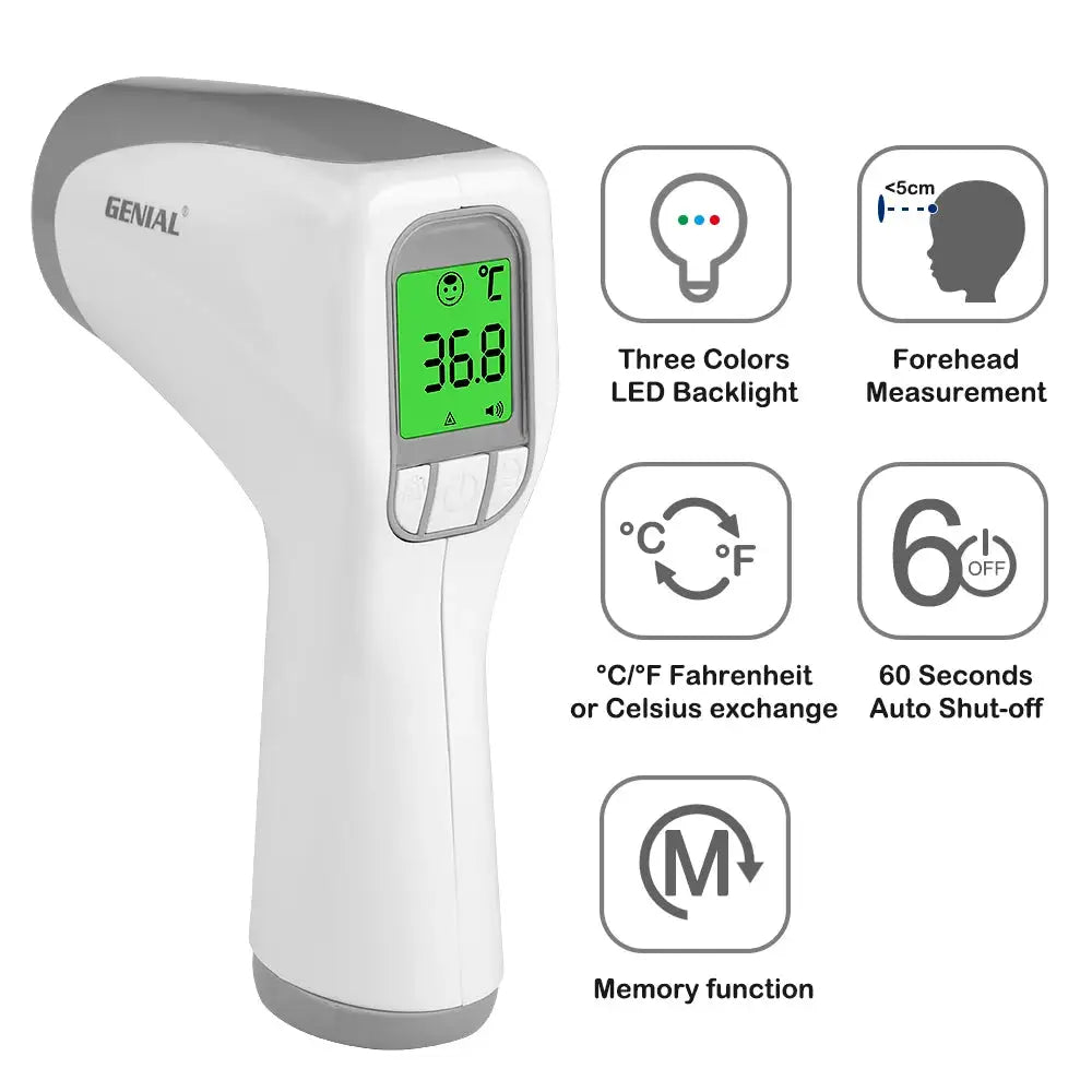 No Contact Baby Thermometer - One-Click Infrared Forehead Digital — product view 2