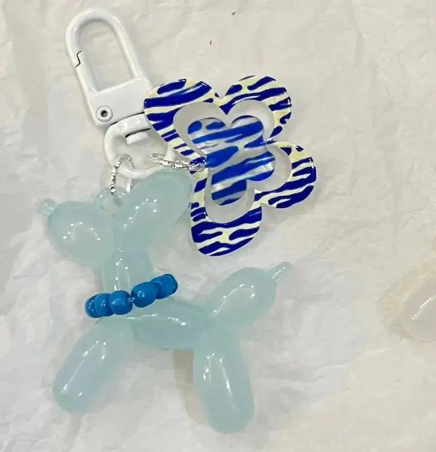 Sweet Balloon Dog Keychain Set for Girls and Teens
