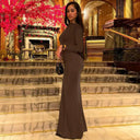 Event-Ready Draped Maxi Dress for Women