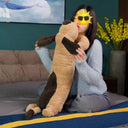 Cuddly Comfort Plush Dog Pillow for Her