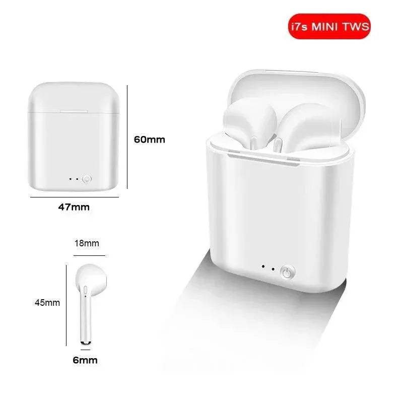 I7 Mini TWS Bluetooth Earbuds With Voice Alerts And Wireless