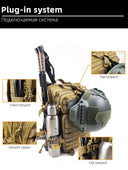 Large Capacity Waterproof Tactical Backpack 50L for Men