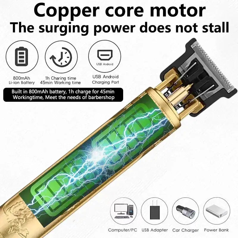 Vintage T9 Hair Cutting Machine For Men Shaver Precision - OurLum.com