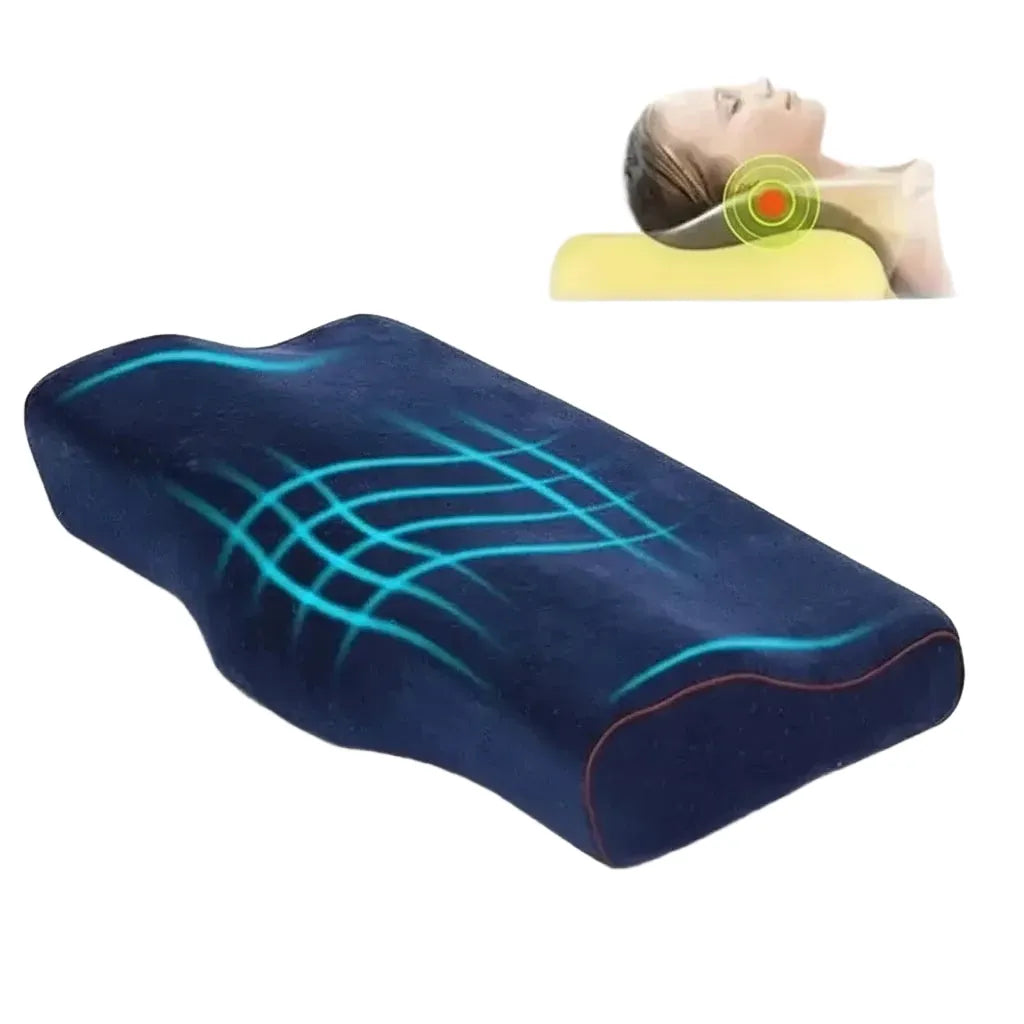 Memory Foam Neck Pillow for Better Sleep — Coffee